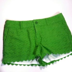 Lilly Pultizer Crochet shorts size 8